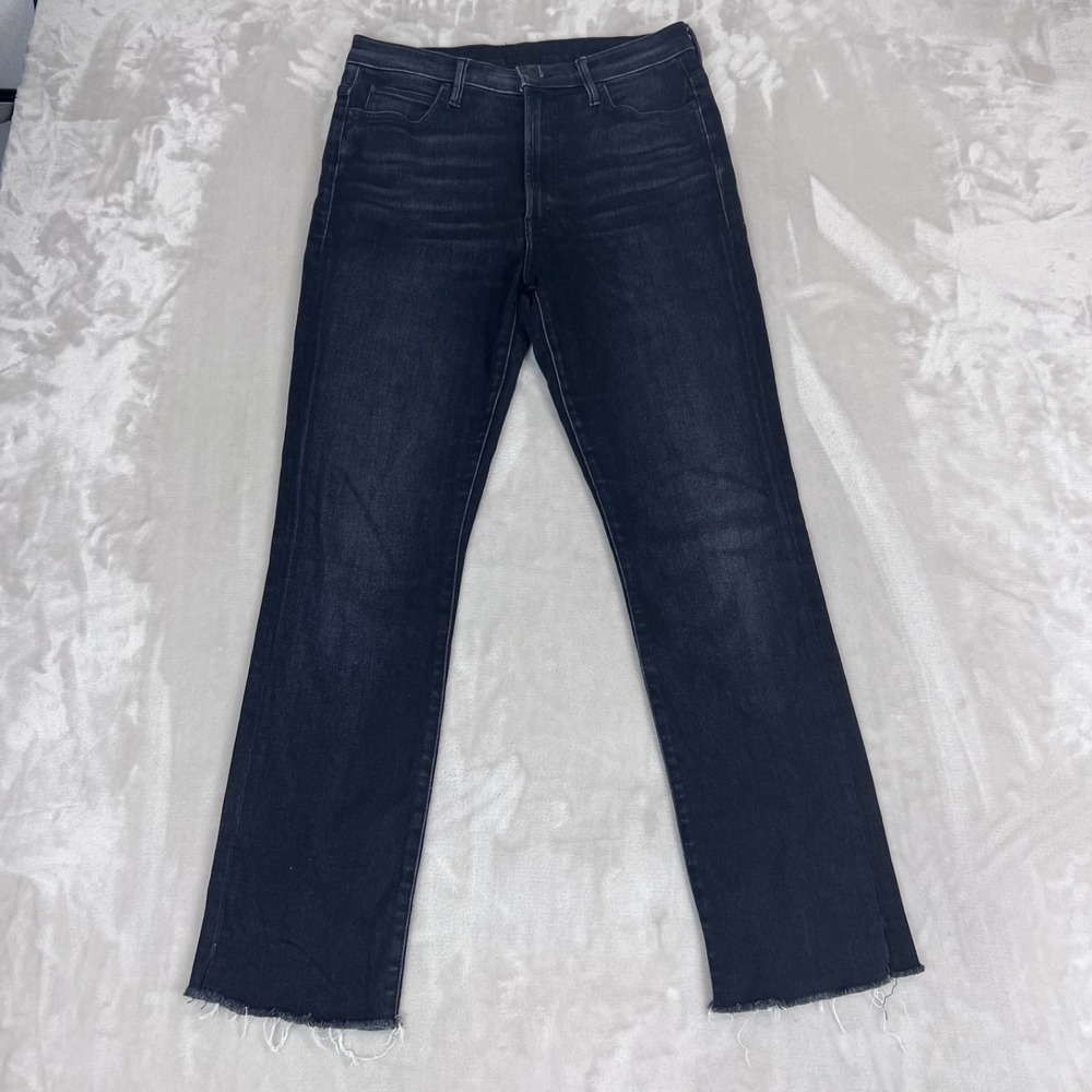 Mother Jeans Womens 30 High Waisted Rascal Ankle Snippet Thunder Road Stretch